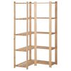vidaXL Lagerhylla h&ouml;rn 5 hyllplan 82,5x82,5x170 cm massiv furu