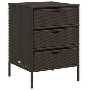 vidaXL Tr&auml;dg&aring;rdssk&aring;p brun 55x59x80 cm konstrotting