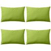 vidaXL Prydnadskuddar för trädgården 4 st 60x40 cm äppelgrön