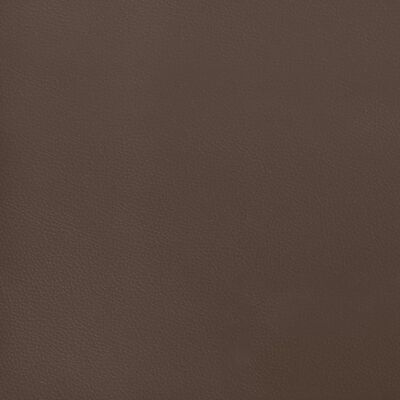 vidaXL Pocketresårmadrass brun 120x200x20 cm konstläder