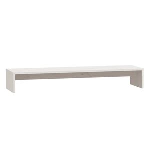 vidaXL Sk&auml;rmst&auml;ll vit 100x27x15 cm massiv furu