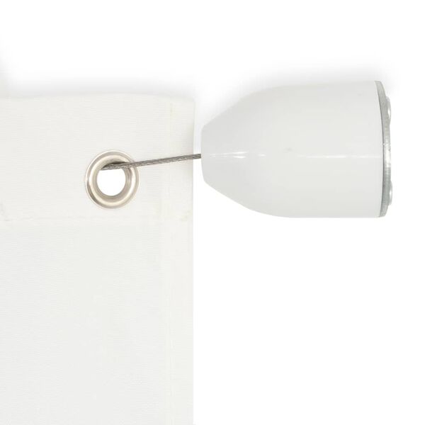 vidaXL Vertikalmarkis oxfordtyg 140x240 cm vit