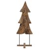 vidaXL Julgran Brun 90 cm Massivt teaktr&auml;