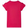 T-shirt för barn stark rosa 116