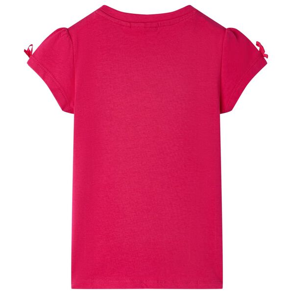 T-shirt för barn stark rosa 116