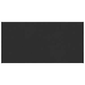 vidaXL F&ouml;nsterbr&auml;da Svart med tr&auml;&aring;dring 100 x 45 x 4,5 cm PVC