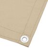 vidaXL Balkongsk&auml;rm beige 90x700 cm 100% polyester oxford