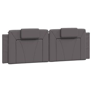 vidaXL Dyna till huvudgavel Viana gr&aring; 160 cm konstl&auml;der