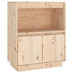 vidaXL Sk&auml;nk 60x34x75 cm massiv furu