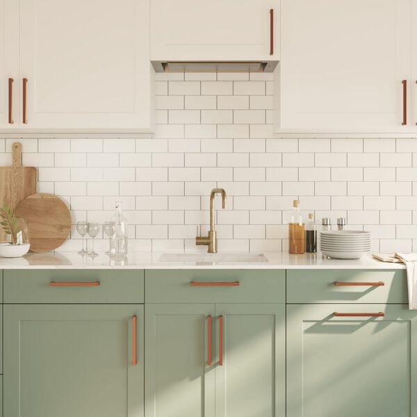 vidaXL Skåphandtag 20 st brons 192 mm rostfritt stål