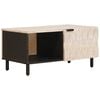 vidaXL Kaffeebord Vit 80 x 50 x 40 cm Massivt mangotr&auml;