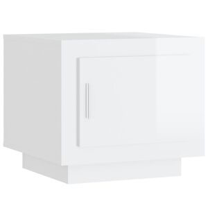 vidaXL Soffbord vit h&ouml;gglans 51x50x45 cm konstruerat tr&auml;