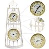vidaXL V&auml;ggklocka med termometer vintage