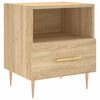 vidaXL S&auml;ngbord sonoma-ek 40x35x47,5 cm konstruerat tr&auml;
