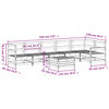 vidaXL Soffgrupp för trädgården 7 delar impregnerad furu