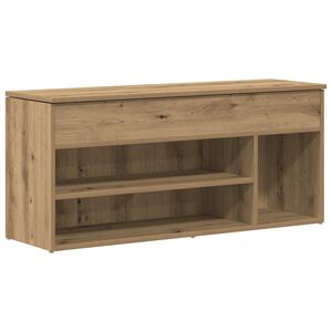 vidaXL Skob&auml;nk hantverksm&auml;ssig ek 102x30,5x45 cm konstruerat tr&auml;