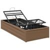 vidaXL Elektrisk Justerbar S&auml;ng Ram Tan 200 x 70 x 33,5 cm St&aring;l