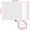 vidaXL Hexagonstängsel Grå 1.5 x 10 m Stål