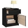 vidaXL S&auml;ngbord 2 st svart 40x31x50 cm massivt furu