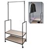 H&S Collection Kl&auml;dst&auml;llning med 2 krokar metall