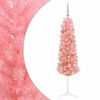 vidaXL Konstgjord smal julgran med julkula 150 cm 150 LED-lampor