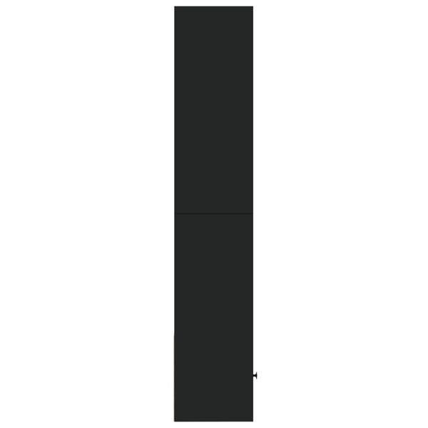 vidaXL Bokhylla svart 40x36x189 cm konstruerat tr&auml;