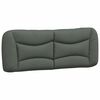 vidaXL Headboard Cushion "Hvar" Dark Grey 137 cm Fabric