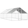 vidaXL H&ouml;nsbur f&ouml;r utomhusbruk 2,75x6x1,92 m galvaniserat st&aring;l