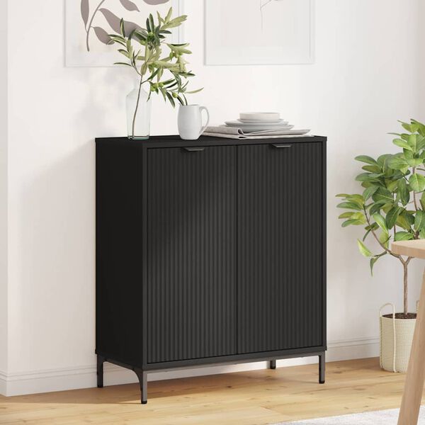 vidaXL Sideboard Svart 69,5 x 33 x 82 cm Konstruerat tr&auml;
