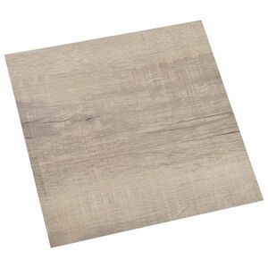 vidaXL Sj&auml;lvh&auml;ftande golvplankor Gammalt tr&auml; 30,5 x 30,5 cm 20 st PVC