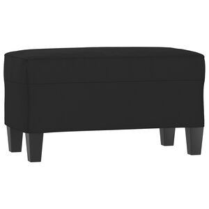 vidaXL B&auml;nk svart 70x35x41 cm mikrofibertyg