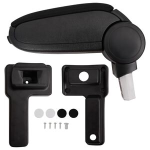 vidaXL Armst&ouml;d till bil svart 14,5x32x(27-46) cm ABS