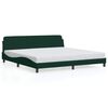 vidaXL Bed Frame "Dover" Dark Green 200x200 cm Velvet