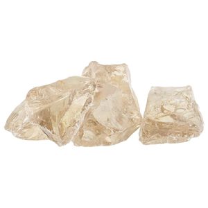 vidaXL Tr&auml;dg&aring;rdsstenar champagne 12 cm Glas