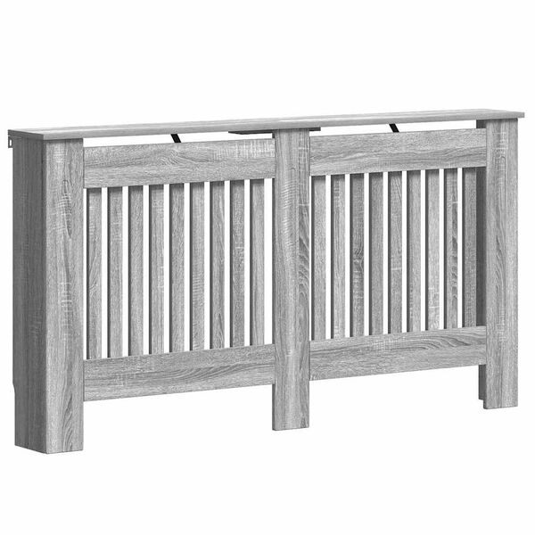 vidaXL Radiatorlock Gr&aring; Sonoma 152 x 19 x 81,5 cm Konstruerat tr&auml;