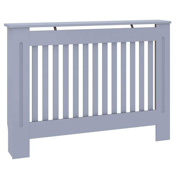 vidaXL Radiatorlock 2 pcs Grå 112 x 19 x 81,5 cm Konstruerat trä