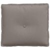 vidaXL Ryggkudde Taupe 50 x 19 x 45 cm tyg