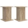 vidaXL V&auml;xtst&auml;ll 2 pcs Sonoma-ek 30,5 x 30 x 43 cm Konstruerat tr&auml;