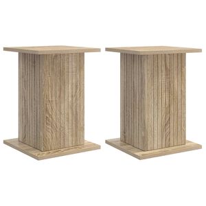 vidaXL V&auml;xtst&auml;ll 2 pcs Sonoma-ek 30,5 x 30 x 43 cm Konstruerat tr&auml;