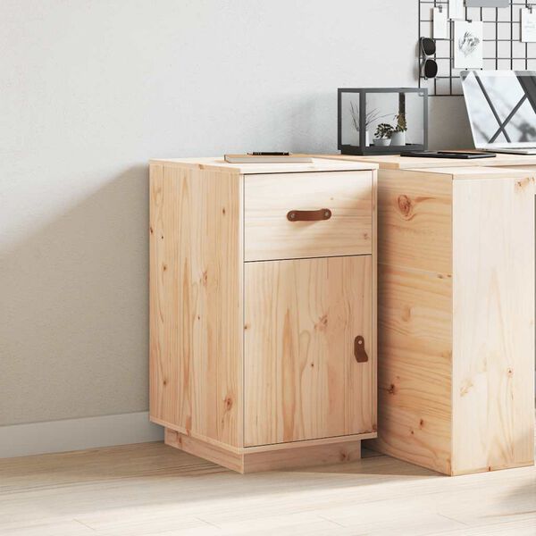 vidaXL Skrivbordsskåp 40x50x75 cm massiv furu