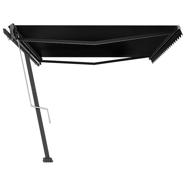 vidaXL Markis automatisk frist&aring;ende 500x350 cm antracit