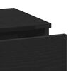 vidaXL Nattduksbord 2 pcs Svart Ek 40 x 35 x 65 cm Konstruerat tr&auml;
