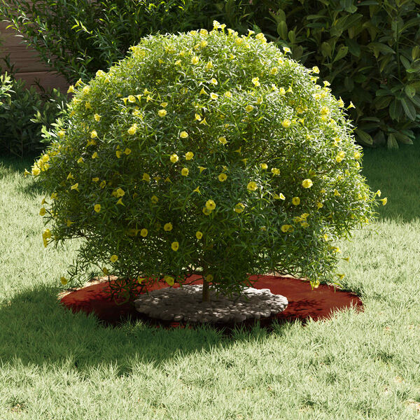 vidaXL l&auml;mplig f&ouml;r Flat tr&auml;dring Brun &Oslash;30 / 60 cm V&auml;derbest&auml;ndig st&aring;l