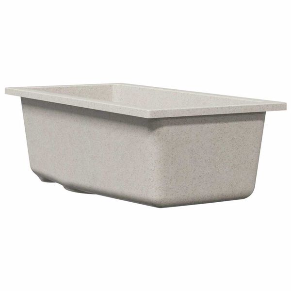 vidaXL Diskho Beige 21 x 44 x 14 cm Granit