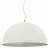vidaXL H&auml;nglampa vit och silver &Oslash;50 cm E27