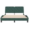 vidaXL Bed Frame without Mattress Dark Green 140x200 cm Velvet