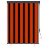 vidaXL Rullgardin utomhus 120x250 cm orange och brun