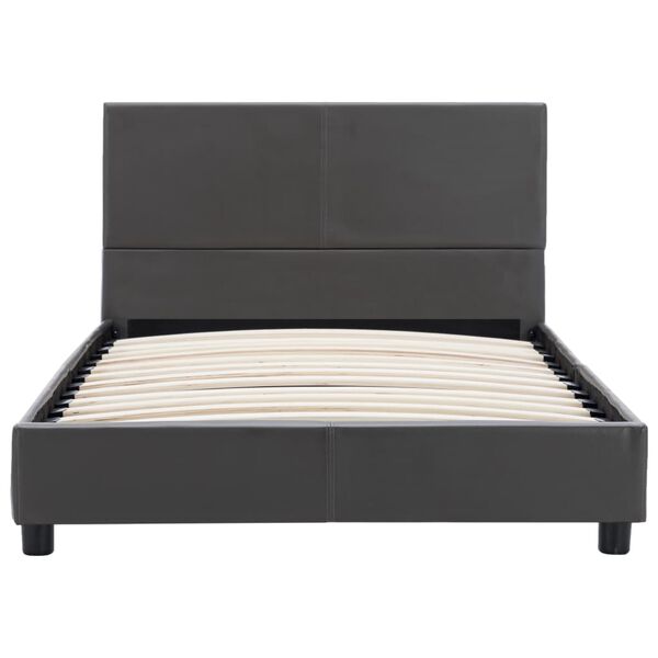 vidaXL S&auml;ngram gr&aring; konstl&auml;der 100x200 cm