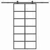 vidaXL Skjutd&ouml;rr med beslagset 102x205 cm ESG glas och aluminium