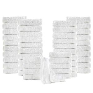 vidaXL G&auml;sthanddukar 50 st bomull 350 gsm 30x30 cm vit